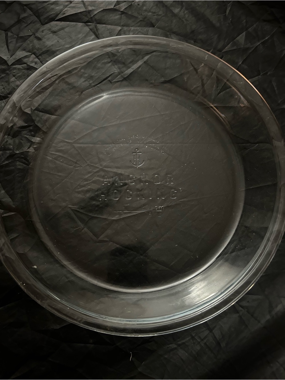 Anchor Hocking Clear Glass pie dish